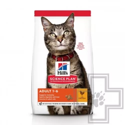 Hill's Adult Optimal Care Ckn, корм для кошек от 1-6 лет, с курицей 0,3 кг (арт.-604594)