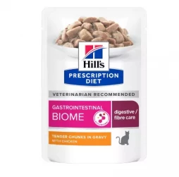 Hill's Prescription Diet Gastrointestinal Biome, консервы диета при расстройствах пищеварения, для микробиома кишечника у кошек, 82 гр.(арт.-604420)