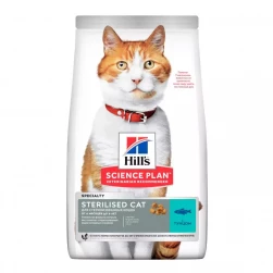 Hill's Science Plan Sterilised Cat Tna, корм для стерилизованных кошек от 6 мес. до 7 лет, с тунцом 0,3 кг (арт-604724, 607281)
