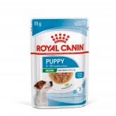 Royal Canin Mini Puppy Pouch, паучи для щенков c 2-х месяцев, в соусе (85 г.)(1уп*12шт) (8201)
