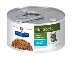 Hill's Prescription Diet Feline Metabolic, консервы диета для кошек, 195гр. (арт.-2102)