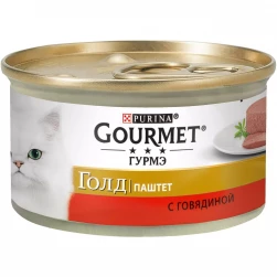 Gourmet Gold для кошек, паштет с говядиной (85 г.) (арт.-0314)