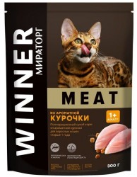 WINNER, корм сухой для взрослых кошек, с курицей, 400г (арт.-5187)