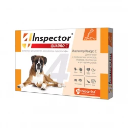 Инспектор Квадро C "Inspector Quadro C" капли для собак от внешних и внутренних паразитов (25-40кг)