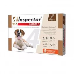 Инспектор Квадро C "Inspector Quadro C" капли для собак от внешних и внутренних паразитов (40-60кг)
