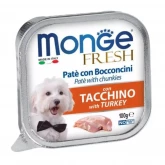 Monge Dog Fresh Turkey, консервы для собак, с индейкой, 100 гр.