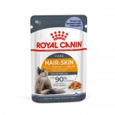 Royal Canin® Hair & Skin Care in Jelly, паучи в желе для кошек, для поддержания здоровья кожи и шерсти