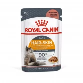 Royal Canin® Hair & Skin Care in Gravy, паучи в соусе для кошек, для поддержания здоровья кожи и шерсти,85г