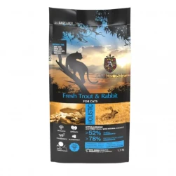 Корм сухой холистик "Ambrosia GRAIN FREE" для стерилизованных кошек форель и кролик, 1,5кг (арт.-2941)