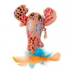 Игрушка Mr.Kranch для кошек "Лобстер" плюшевая с кошачьей мятой и перышками, 9см, голубая(арт.-2281)