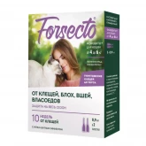 Форсекто, капли для кошек 4-6 кг (0,9мл) (цена за 2 пип), уп.- 2 пип