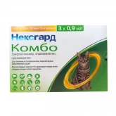 Нексгард Комбо для котов весом 2,5-7,5 кг, L уп. - 3 пип.(цена за 1 пип. х 0,9мл)