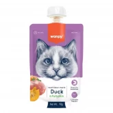 Лакомство Wanpy Cat для кошек Мясное пюре из утки 90 г (арт.-1521)