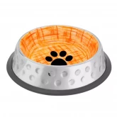 Миска Mr.Kranch "Candy", из нержавеющей стали с керамическим покрытием 250 мл, оранжевая (арт.-1651)