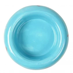 Миска Mr.Kranch Bamboo керамическая, голубая, на бамбуковой подставке,250 мл (арт.-3721)