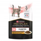 Pro Plan Veterinary Diets DM Diabetes, влажная диета для кошек при диабете 85 гр., с курицей (арт. 4423)