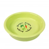 Миска Mr.Kranch "Овощи" керамическая для кошек 200 мл, салатовая (арт.-4520)