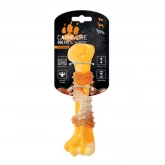 Игрушка M-PETS для собак "Карнивор" кость со вкусом бекона, желтая 17,8х4,9х4см (арт.-5800)