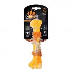 Игрушка M-PETS для собак "Карнивор" кость со вкусом бекона, желтая 17,8х4,9х4см (арт.-5800)