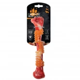 Игрушка M-PETS для собак "Карнивор" кость со вкусом бекона, красная 25,4х5,5х4,8см (арт.-5817)