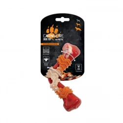 Игрушка M-PETS для собак "Карнивор" кость-бумеранг со вкусом бекона, красная 17,8х9,3х4,1см (арт.-5770)