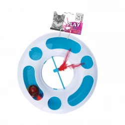 Игровая база M-PETS "DISCUS" с мячиком для кошек 24,2х24,2х7,2 см (арт.-2647)