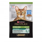 Pro Plan NutriSavour Sterilised Rabbit, влажный корм для стерилизованных кошек, с кроликом в соусе, 85гр.(арт.-3662)