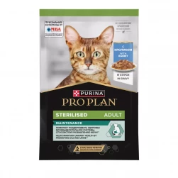 Pro Plan NutriSavour Sterilised Rabbit, влажный корм для стерилизованных кошек, с кроликом в соусе, 85гр.(арт.-3662)