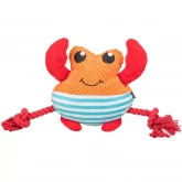 Игрушка "TRIXIE" для собак "Краб" 28 см, плюшевая со звуком, оранжевый (арт.-361016)