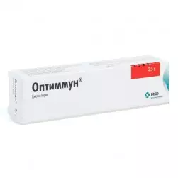 Оптиммун, глазная мазь для лечения болезней глаз у собак, тюбик 3,5гр.