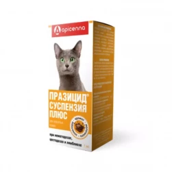 Празицид-суспензия Плюс, антигельминтик для кошек, фл-7мл