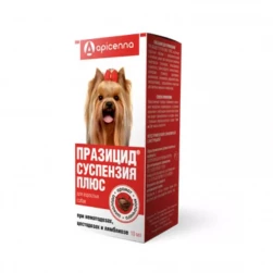 Празицид-суспензия Плюс, антигельминтик для собак, фл-10мл