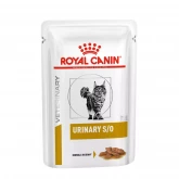 Royal Canin® Urinary S/O Feline Ckn, влажная диета, паучи для кошек, при мочекаменной болезни, с курицей в соусе (85 г.)