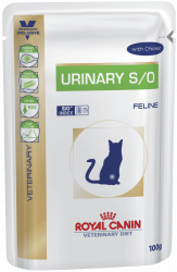 Royal Canin Urinary S/O Feline Ckn, влажная диета, паучи для кошек, при мочекаменной болезни, с курицей в соусе (85 г.)