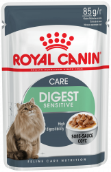 Royal Canin Digest Sensitive, паучи для кошек, с чувствительным пищеварением, кусочки в соусе (85 г.)