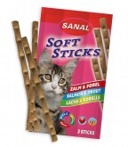 Sanal Soft Sticks Salmon & Trout (Санал мягкие палочки с лососем и форелью), лакомства для кошек, (цена за 1 шт.) (арт. 3830)