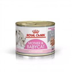 Royal Canin Mother & Babycat Mousse, мусс для беременных и кормящих кошек, и для котят 1-4 мес. (195 г.)(арт.-1660)