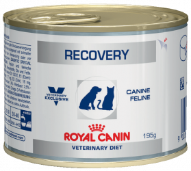 Royal Canin Recovery, влажная диета, мусс для кошек и собак, в период выздоровления (195 г.)