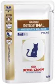 Royal Canin Gastrointestinal Moderate Calorie Feline, влажная диета, паучи для кошек, при расстройствах пищеварения, в соусе (85 г.)