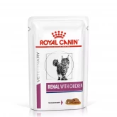 Royal Canin Renal Feline Ckn, влажная диета, паучи для кошек, при почечной недостаточности, с курицей (85 г.)(арт.-0458)