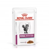 Royal Canin Renal Feline Fish, влажная диета, паучи для кошек, при почечной недостаточности, с рыбой (85 г.)(арт.-0519)