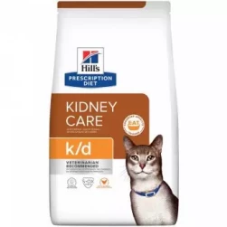 Hill's Prescription Diet k/d Kidney Care Cat, корм диета для кошек при хронических заболеваниях почек и сердца, с курицей  0,4 кг(арт-605989)