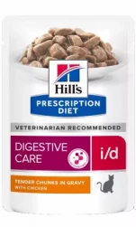 Hill's Prescription Diet i/d Digestive Care Chicken, паучи диета для кошек, с курицей, 85гр (арт-606407 и арт.-605728)