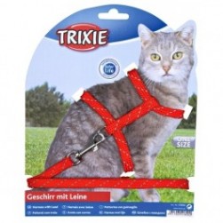 Набор "TRIXIE" для кошек (шлея 18-35 см и поводок 1,3м/10мм), из нейлона (арт.-4183)