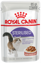 Royal Canin Sterilised in Gravy, паучи для стерилизованных кошек, в соусе (85 г.)