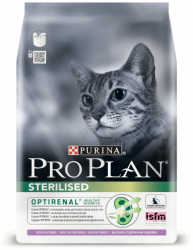 Pro Plan Sterilised, корм для стерилизованных кошек, с индейкой, 400 гр.(арт.-6967)