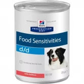 Hill's Prescription Diet Canine d/d Salmon & Rice, консервы диета для собак, лосось  и рис, 370гр (арт-8004)