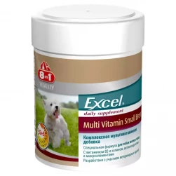 8 в 1 Эксель Мультивитамины "Excel Multi Vitamin Small Breed" для мелких пород собак, уп-70 таб.(цена за 1 таб.) (арт.-9372)