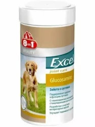 8 в 1 Эксель Глюкозамин "Excel Glucosamine" хондропротектор для собак уп.-55 таб. (цена за 1 таб.) (арт.- 1565)