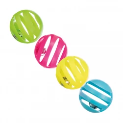 Игрушка "TRIXIE" для кошек, цветные трещащие шарики, 4см, упак. 4 шт (цена за 1 шт) (арт.-4521)